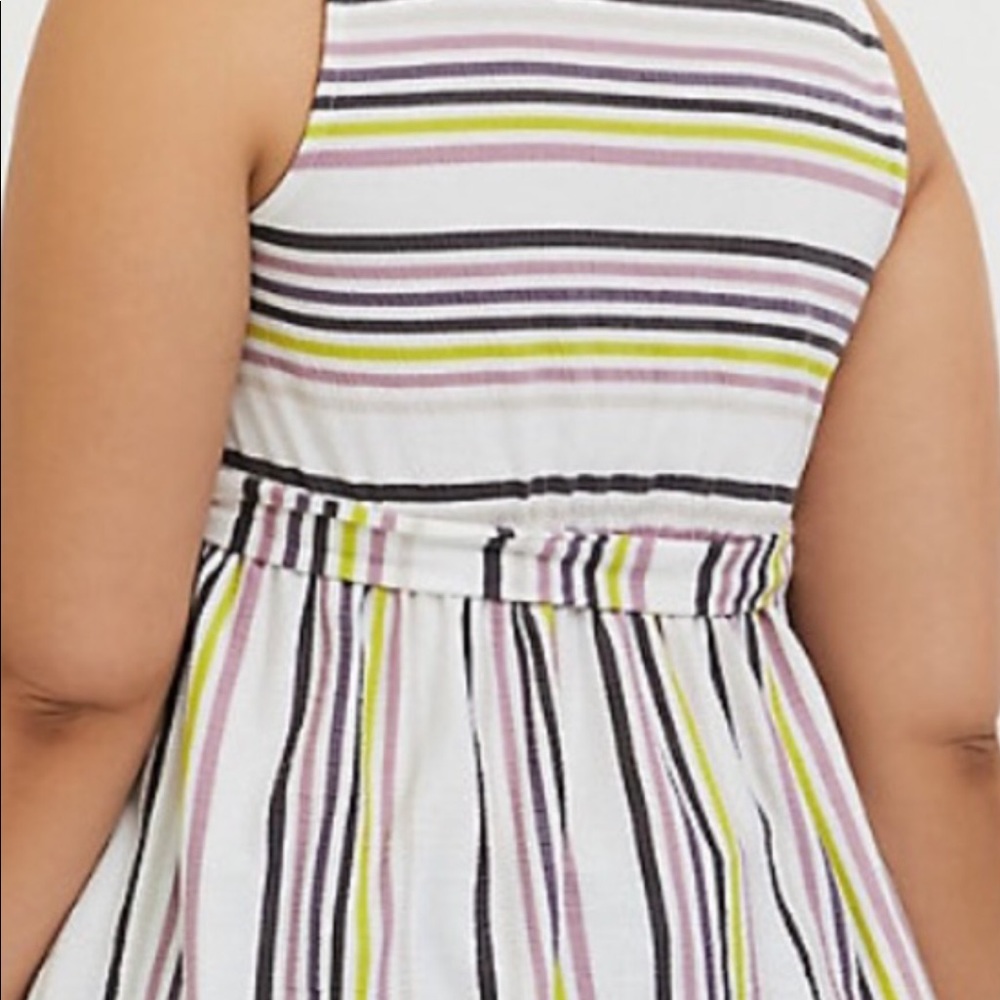 Torrid Stripe Babydoll Top NWT Size 2X - Picture 2 of 5